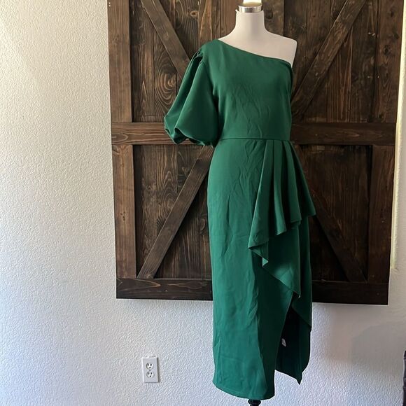 New Sexy One Shoulder Skirt Dress Club Party Evening Prom Bodycon Dress - Picture 2 of 12